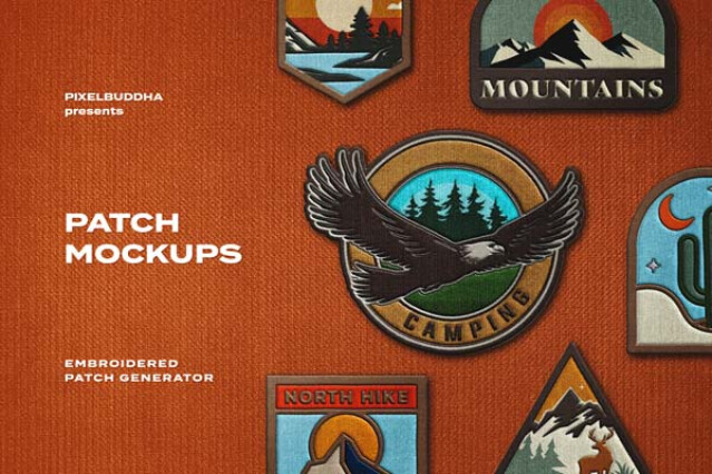 Patch Embroidery Mockup by Pixelbuddha