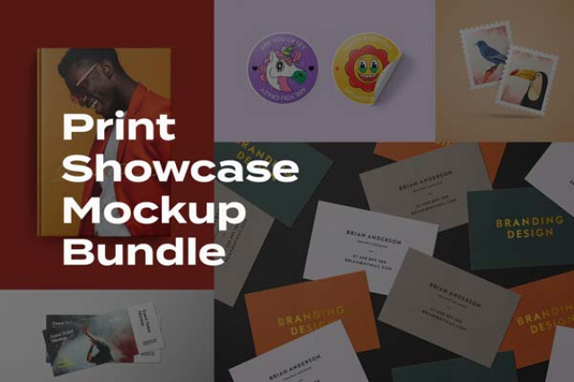 Print Showcase Mockup Bundle by Pixelbuddha