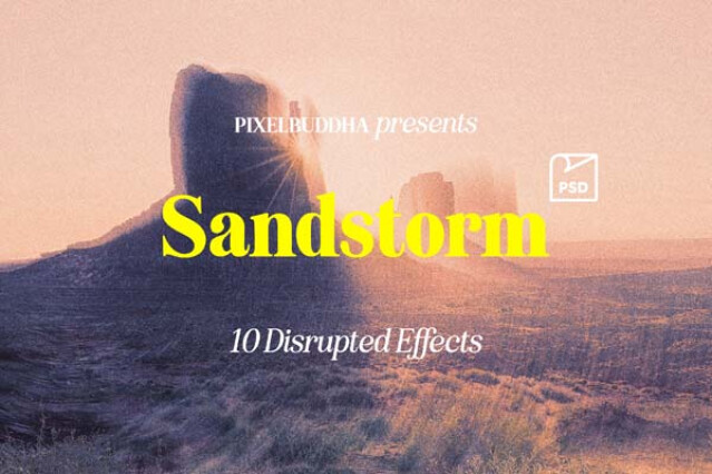Sandstorm Disrupted Photoshop Effect by Pixelbuddha