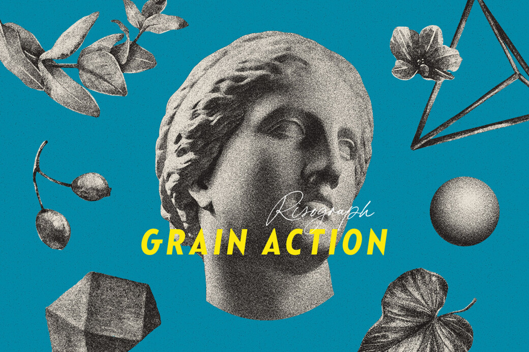 Risograph Grain Photoshop Action by Pixelbuddha