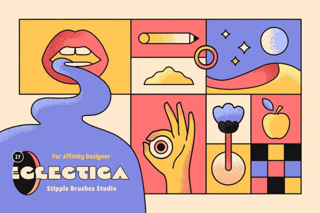 Eclectica Stipple Affinity Designer Brushes