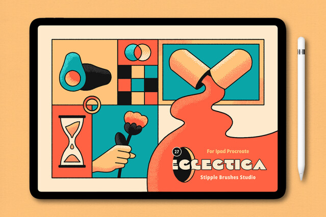 Eclectica Stipple Procreate Brushes