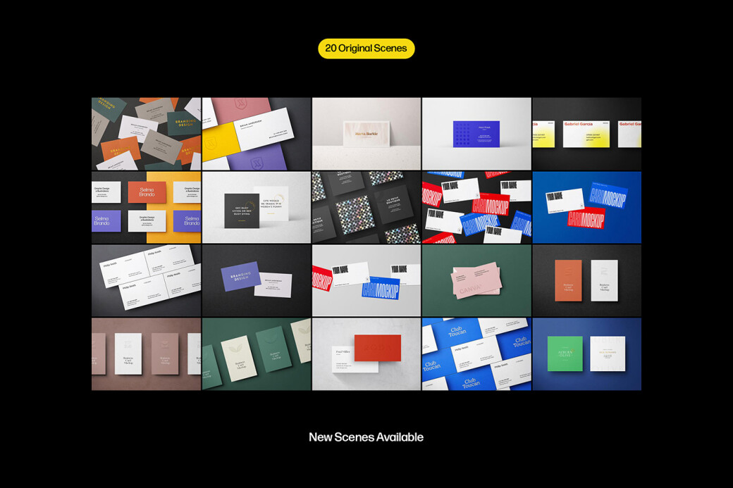 Selva: Business Card Mockup Kit