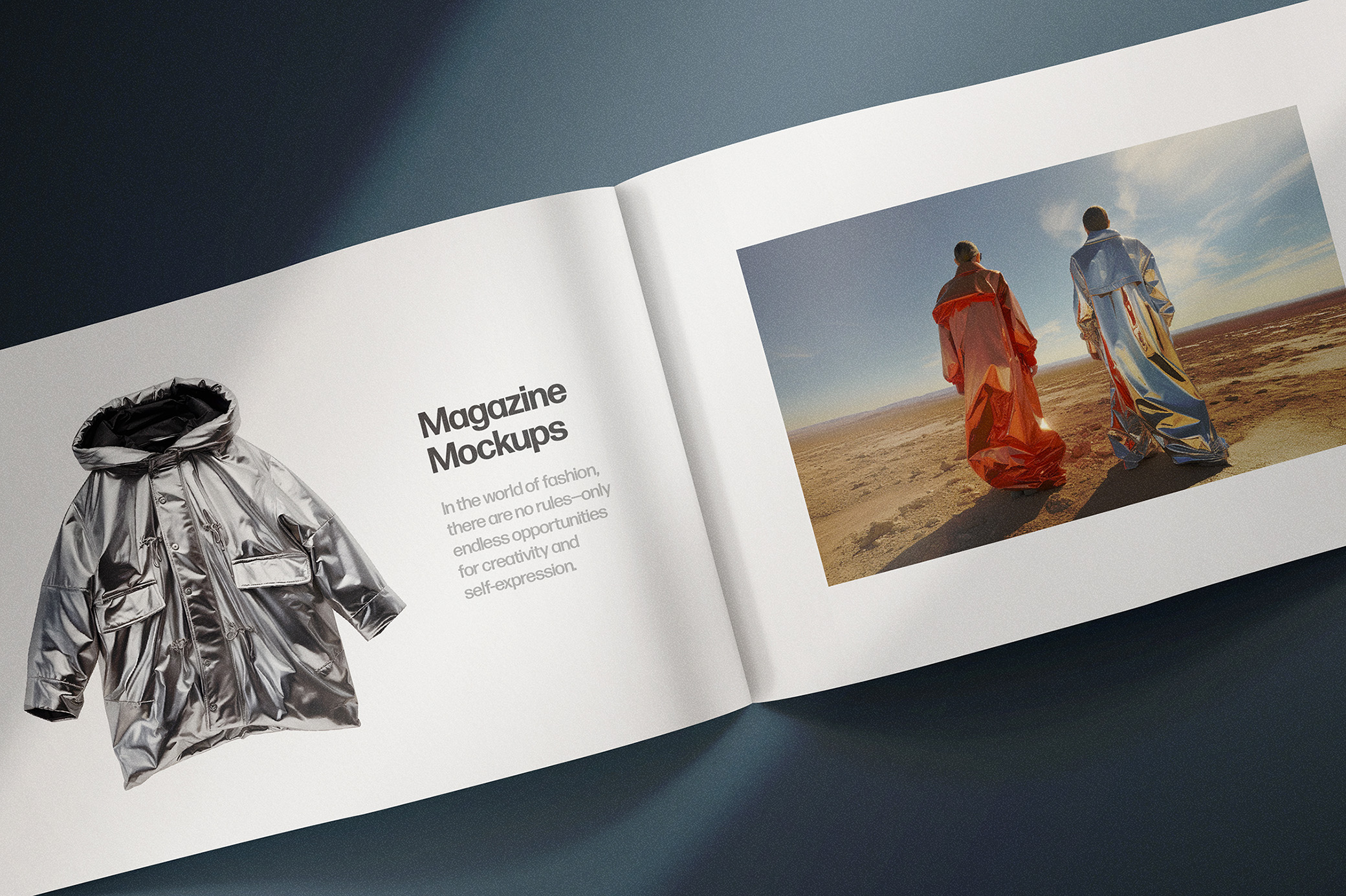 A4 & US Paper Landscape Magazine Mockups