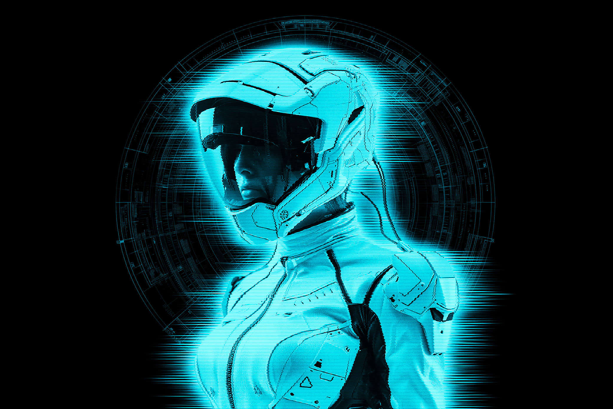 HUD Hologram Photoshop Action