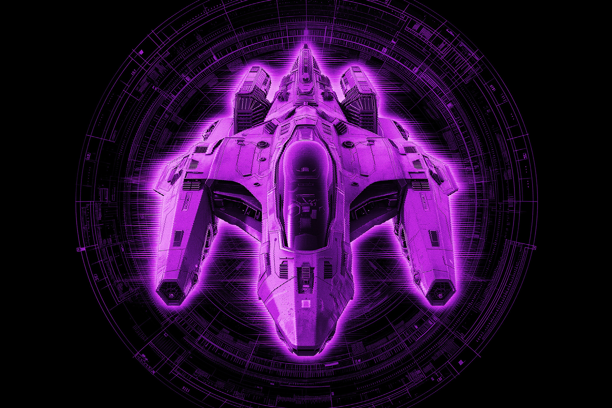 HUD Hologram Photoshop Action