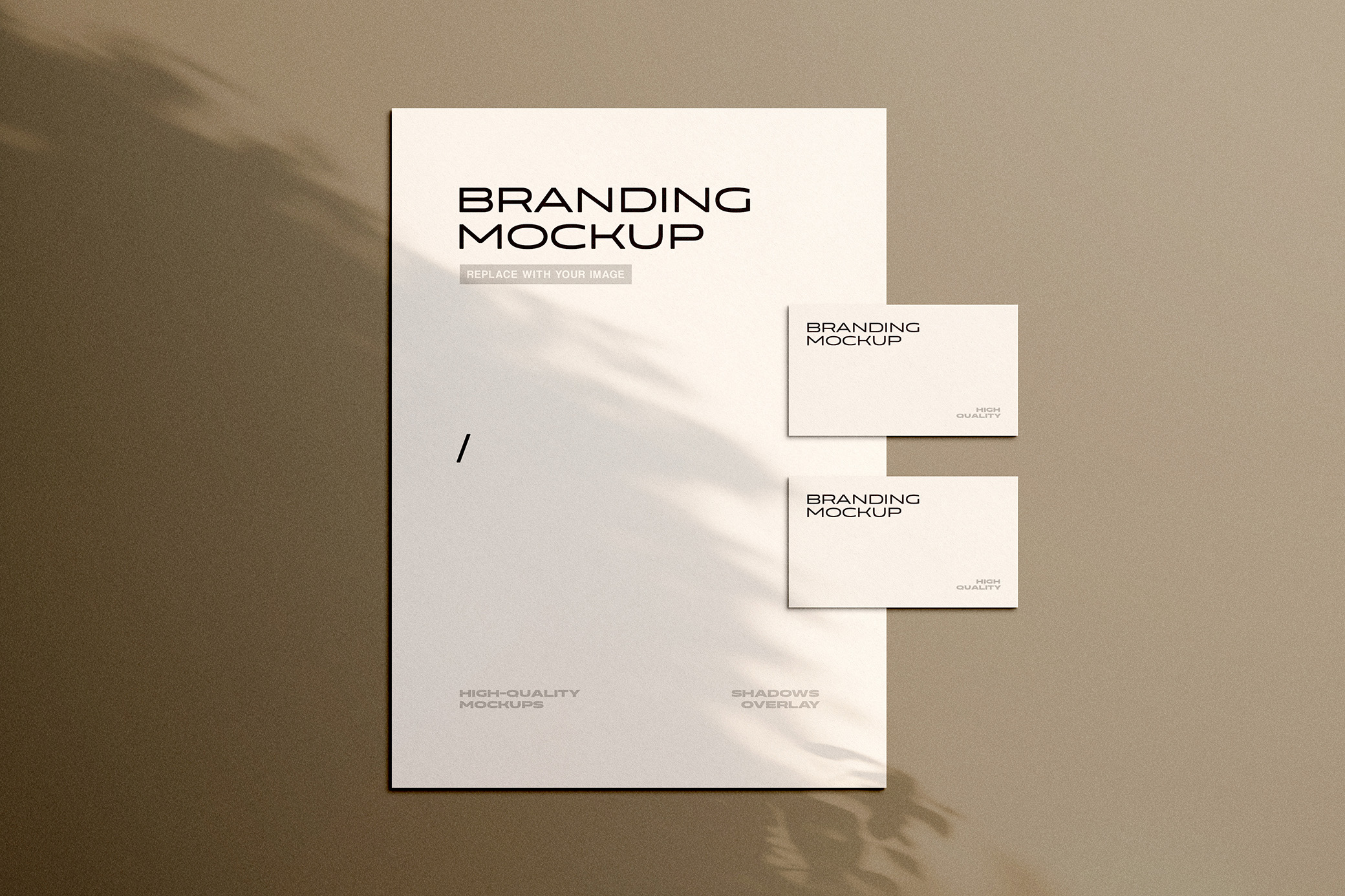 Branding Letterhead and Business Cards Mockups
