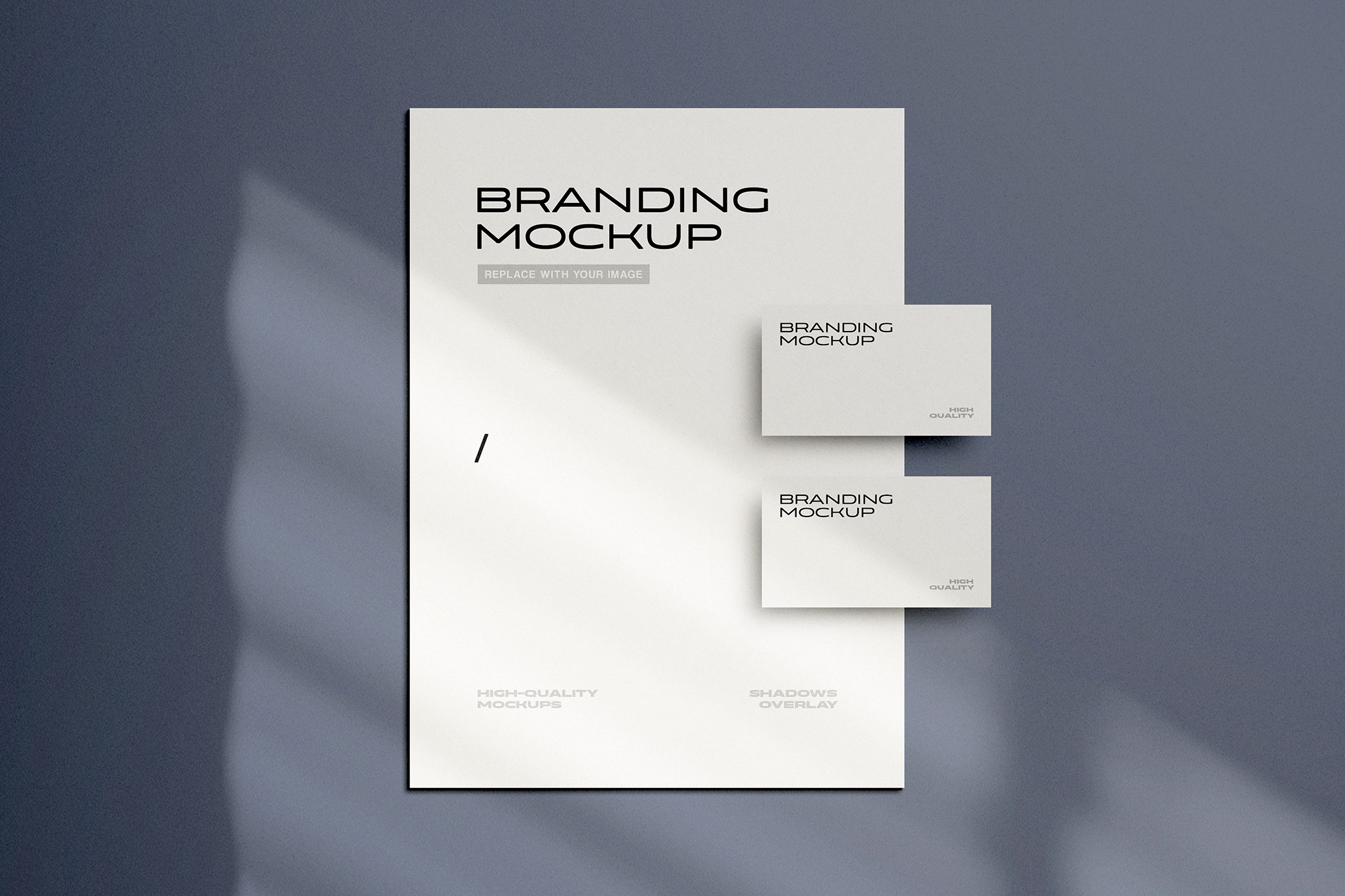 Branding Letterhead and Business Cards Mockups