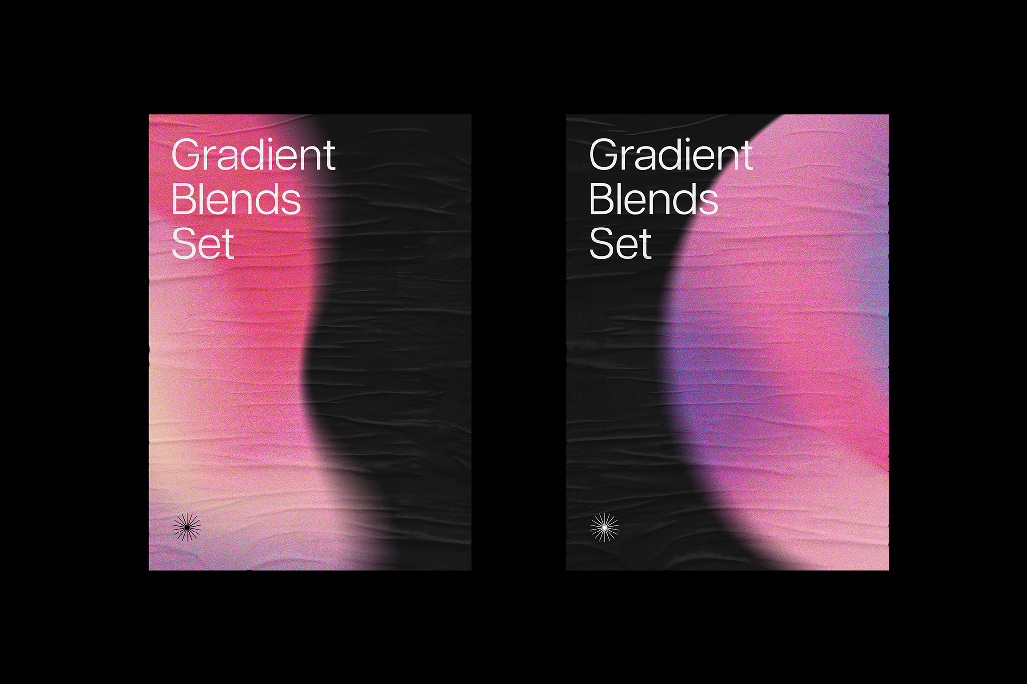 Chroma Gradient Texture Shapes