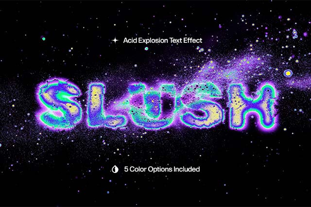 Acid Explosion Text Effect