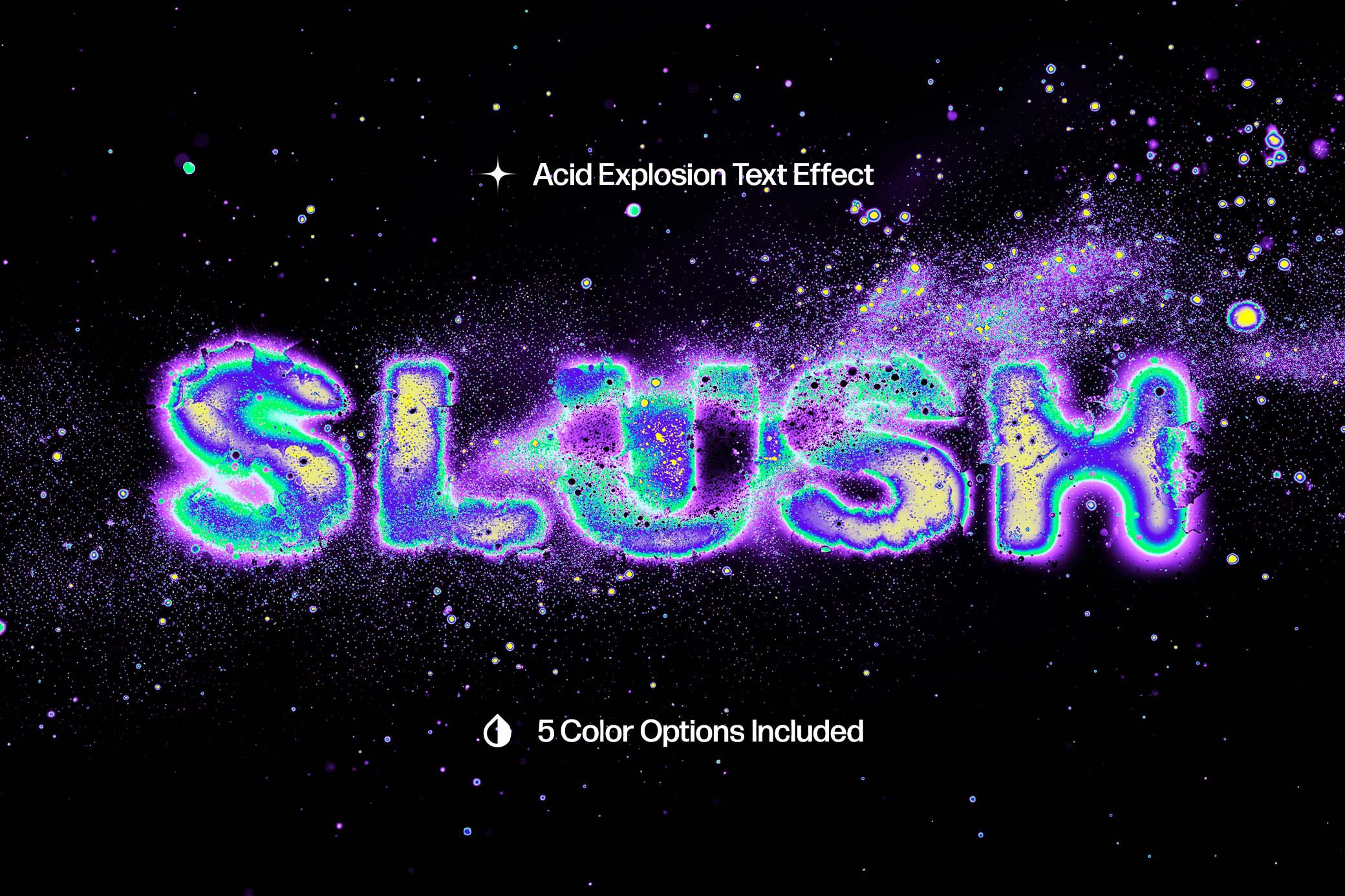 Acid Explosion Text Effect