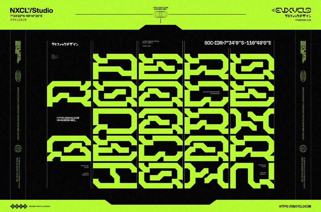 NCL Graxebeosa Expanded — Techno Mecha Font