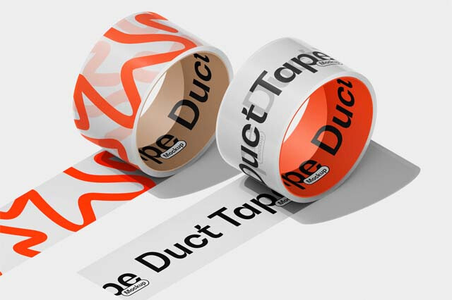 Duct Tape Rolls Mockup