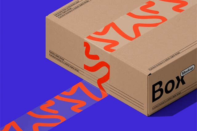 Duct Tape & Box Mockup