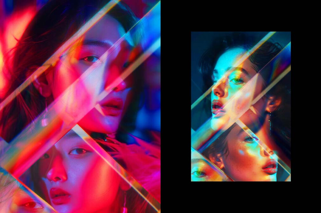 Prism Reflection Photo Effect