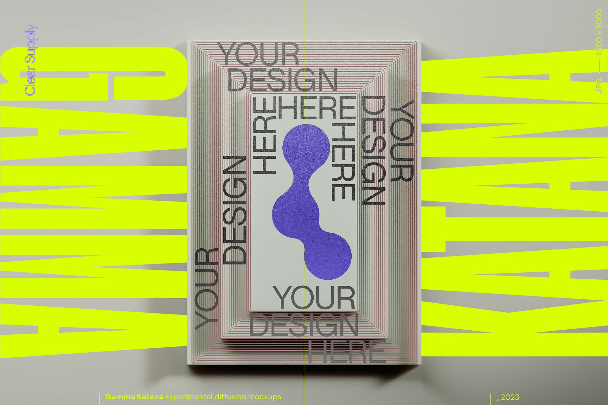 Gamma Katana — Minimal Poster Mockups