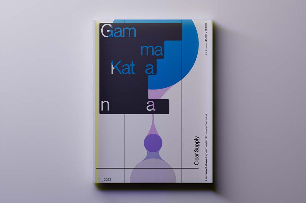 Gamma Katana — Minimal Poster Mockups