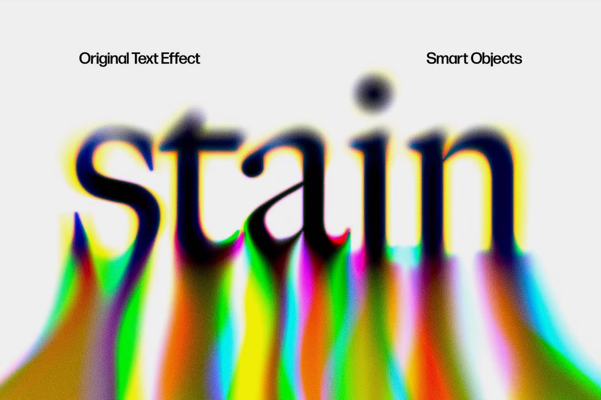 Rainbow Melting Text Effect