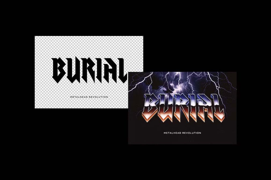 Metalhead Text Effect