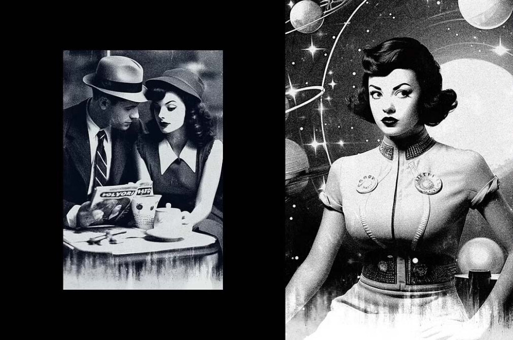 Retro Film B/W Photo Effect