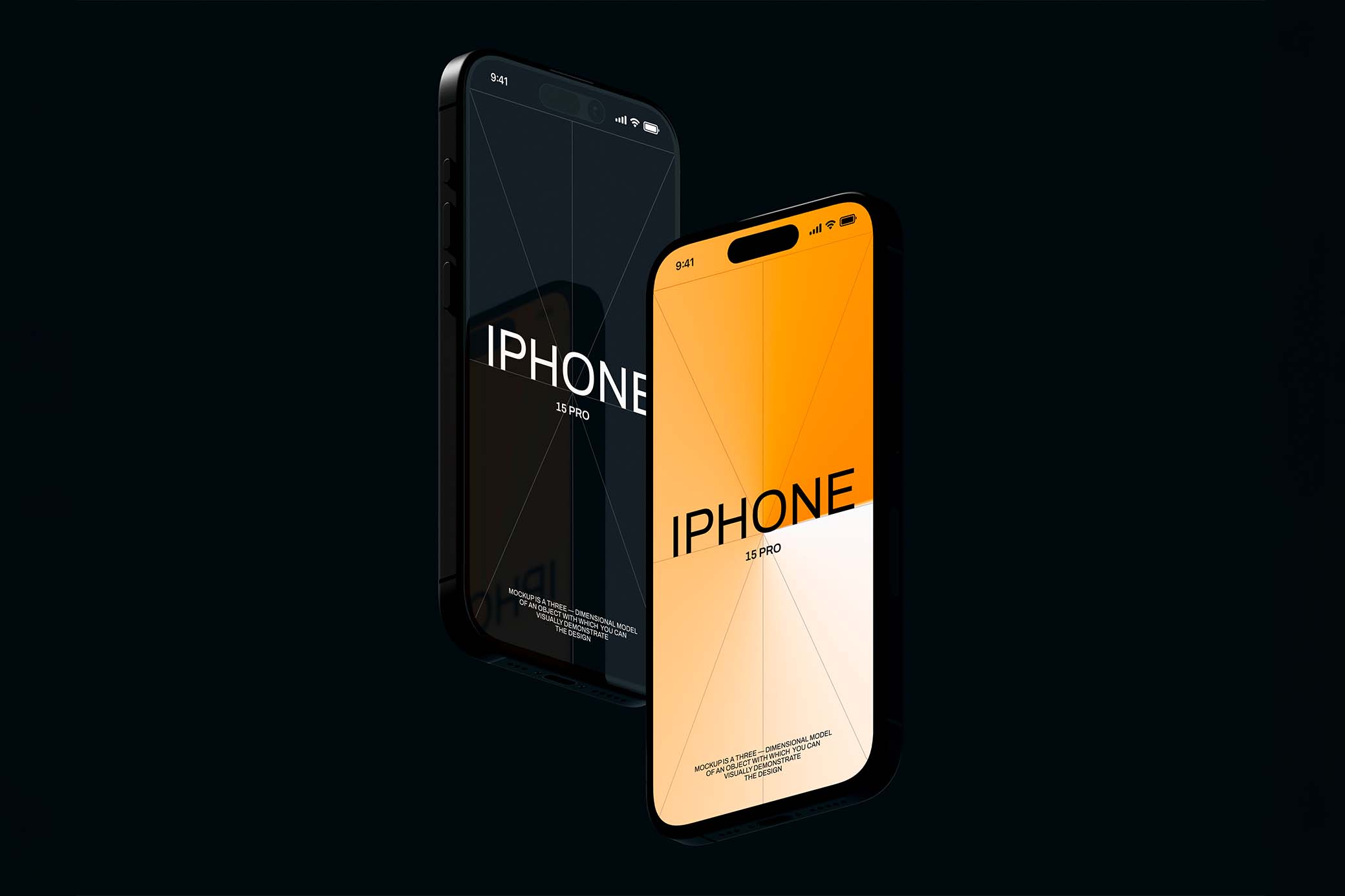 BLACKED: iPhone 15 Pro Mockup Vol.1