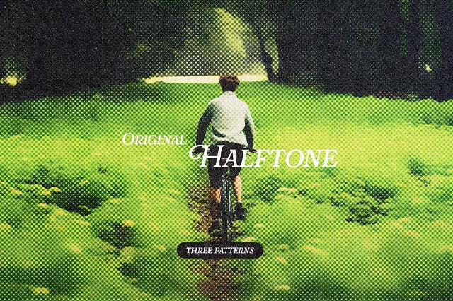 Vintage Print Halftone Photo Effect