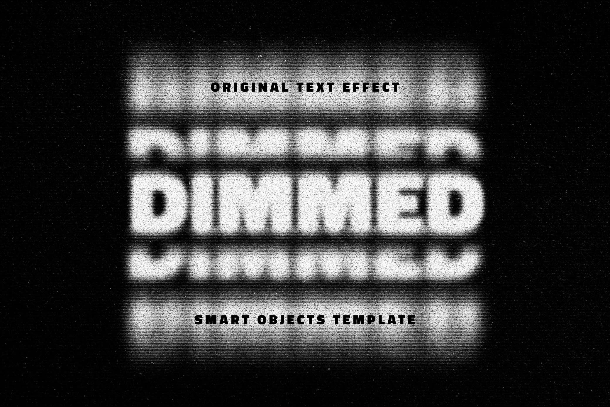 Bad Print Scanner Text Effect