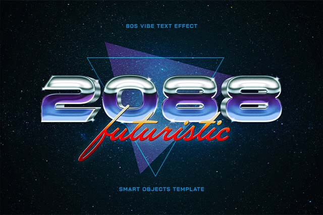 80s TV Show | Retrowave Text Effect