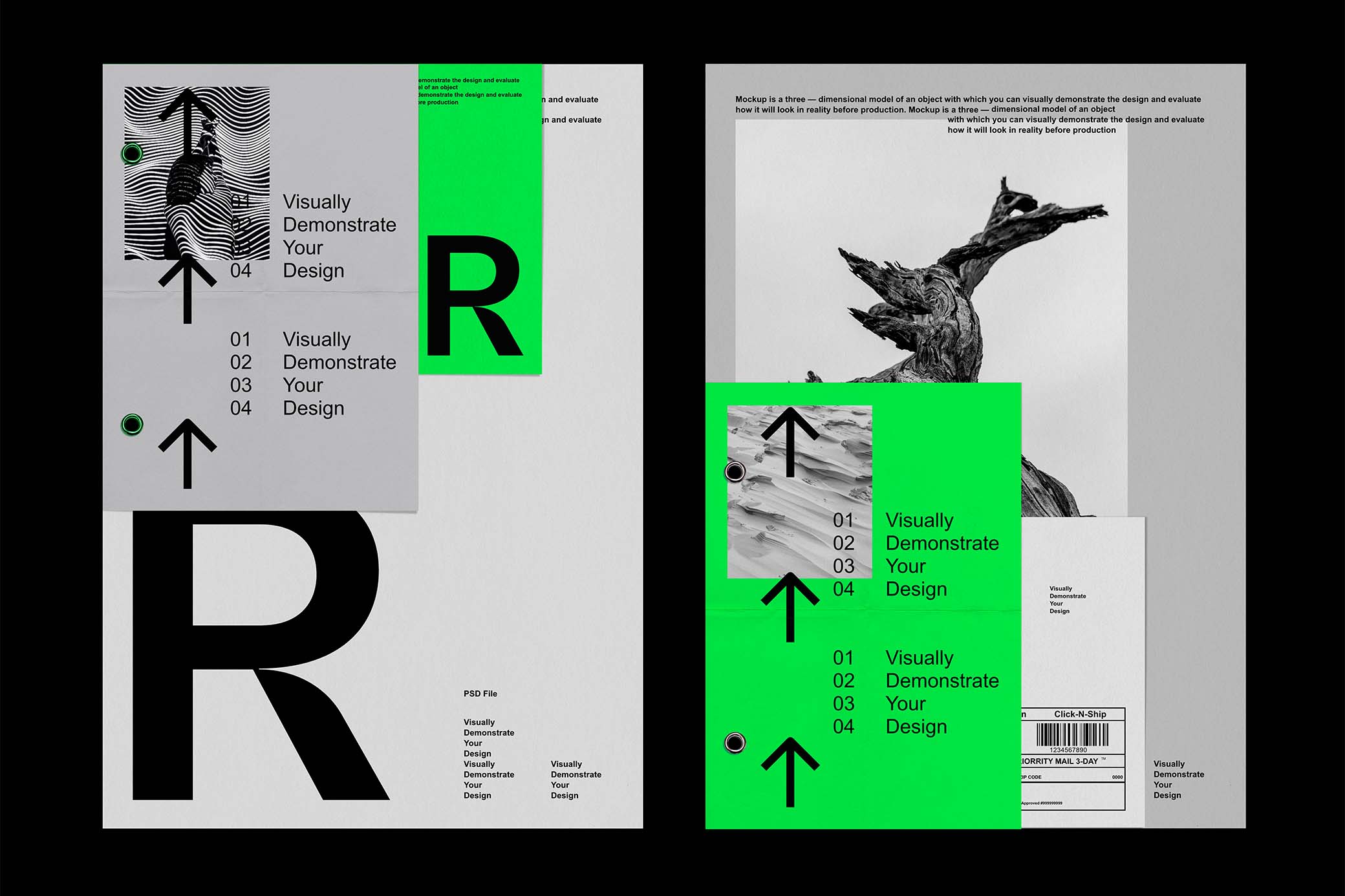 Acid Brand Identity Mockup