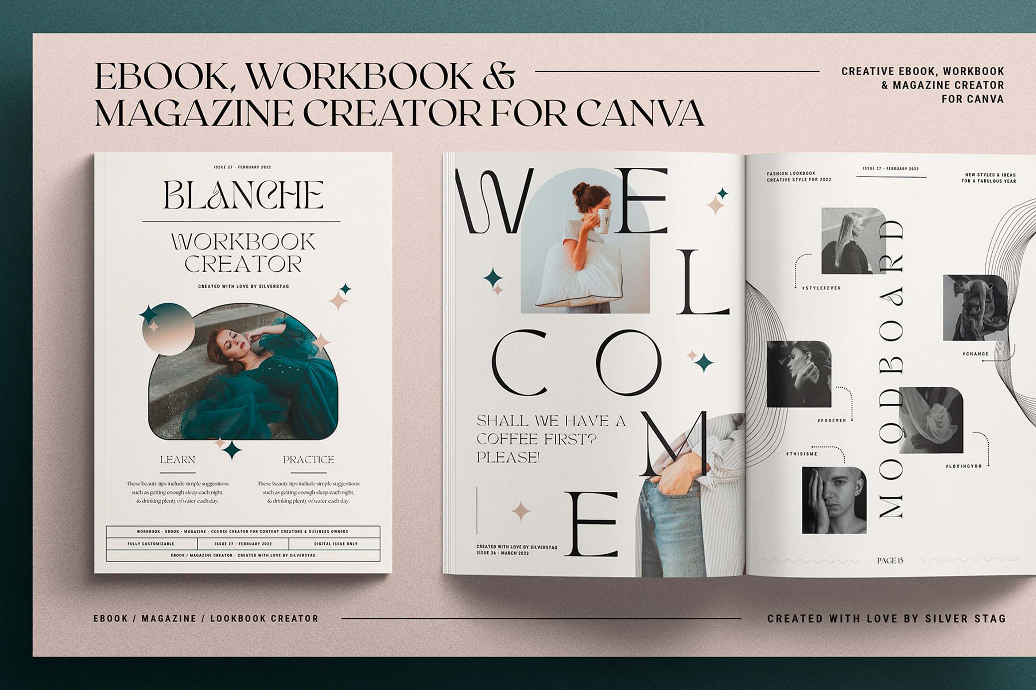 Blanche CANVA eBook/Magazine Creator