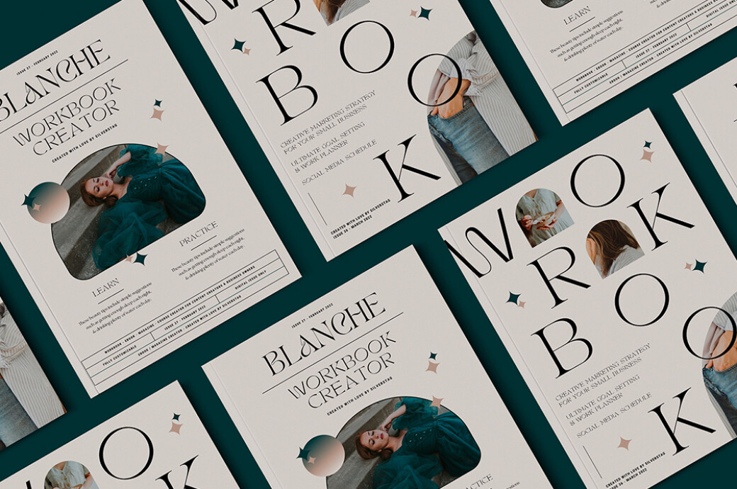 Blanche CANVA eBook/Magazine Creator