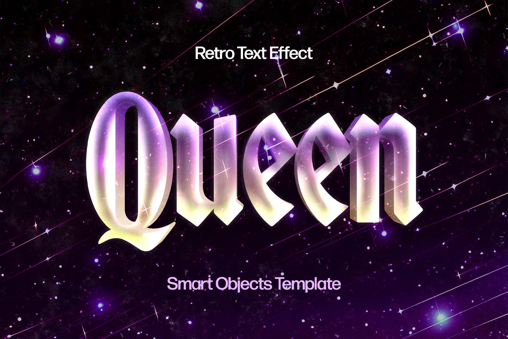 Starlight Gothic Chrome Text Effect
