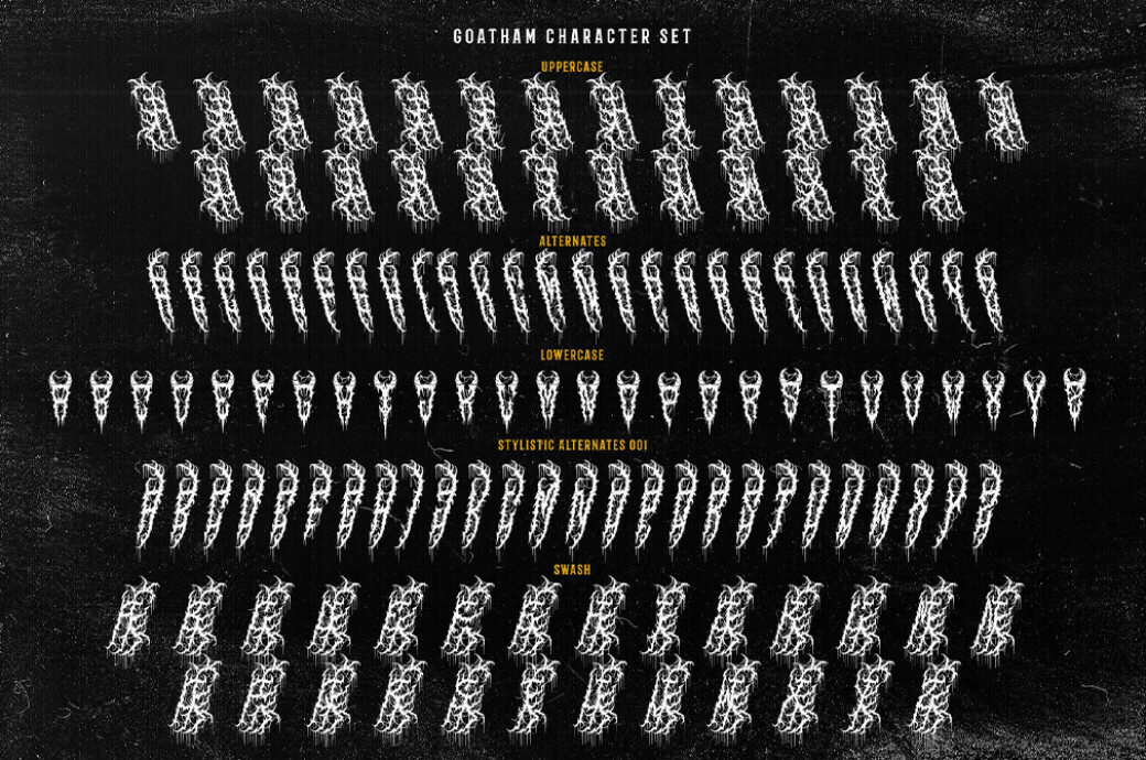 GOATHAM Death Metal Font