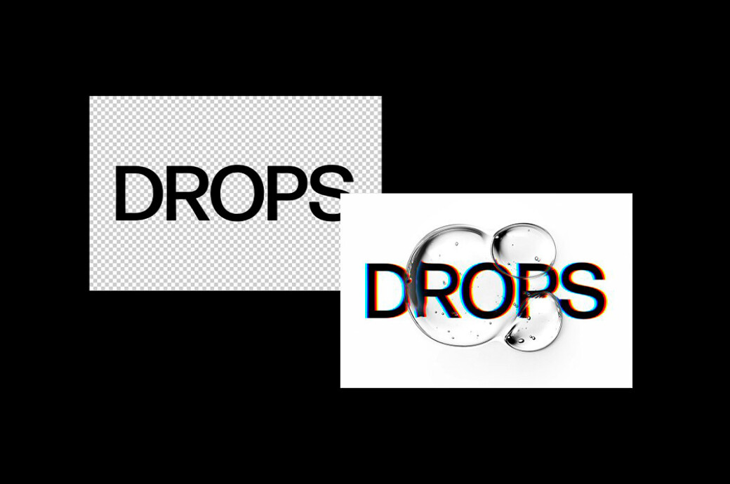 Water Drops Text Effect