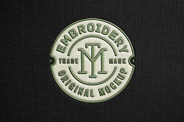 Embroidered Apparel Logo Mockup