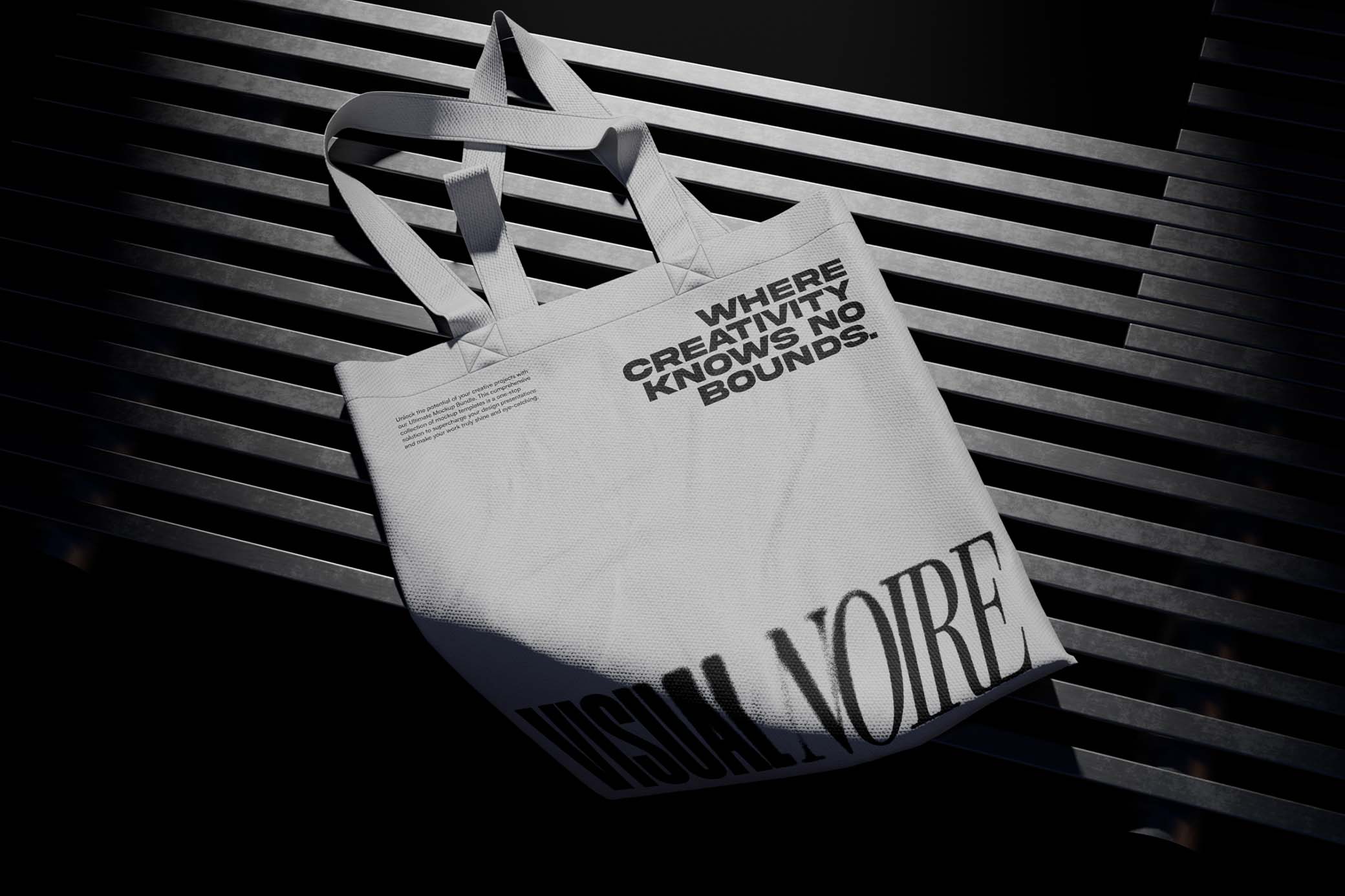 NOIR Tote Bag Mockup