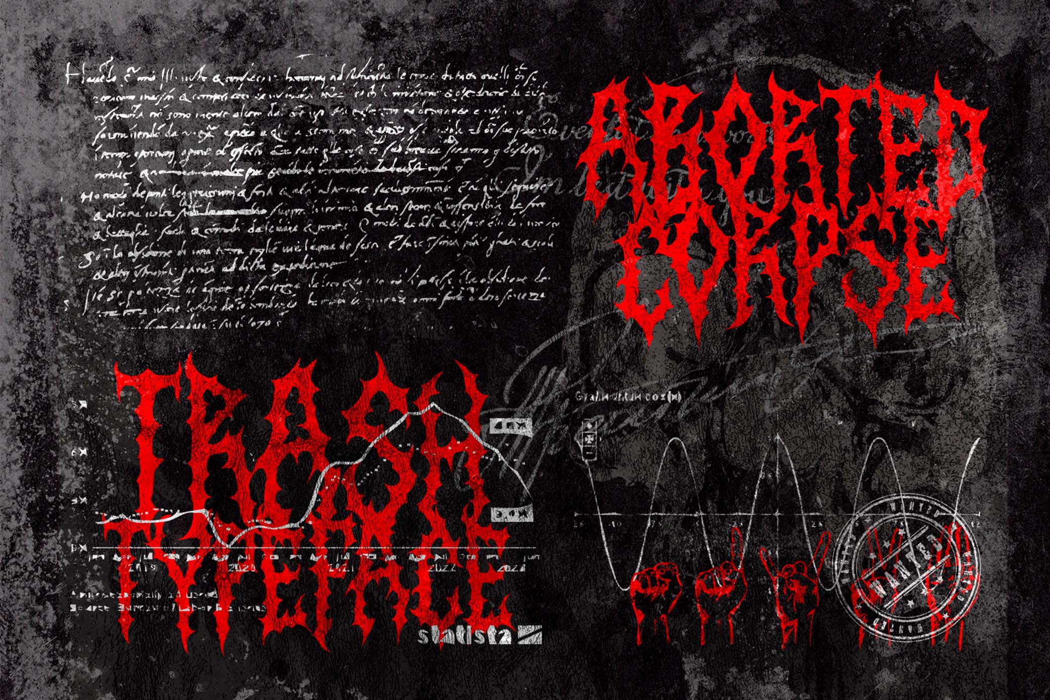 Aborted Corpse — Thrash Typeface