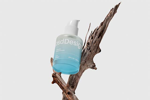 Pump Cosmetic Bottle Mockup Vol.1
