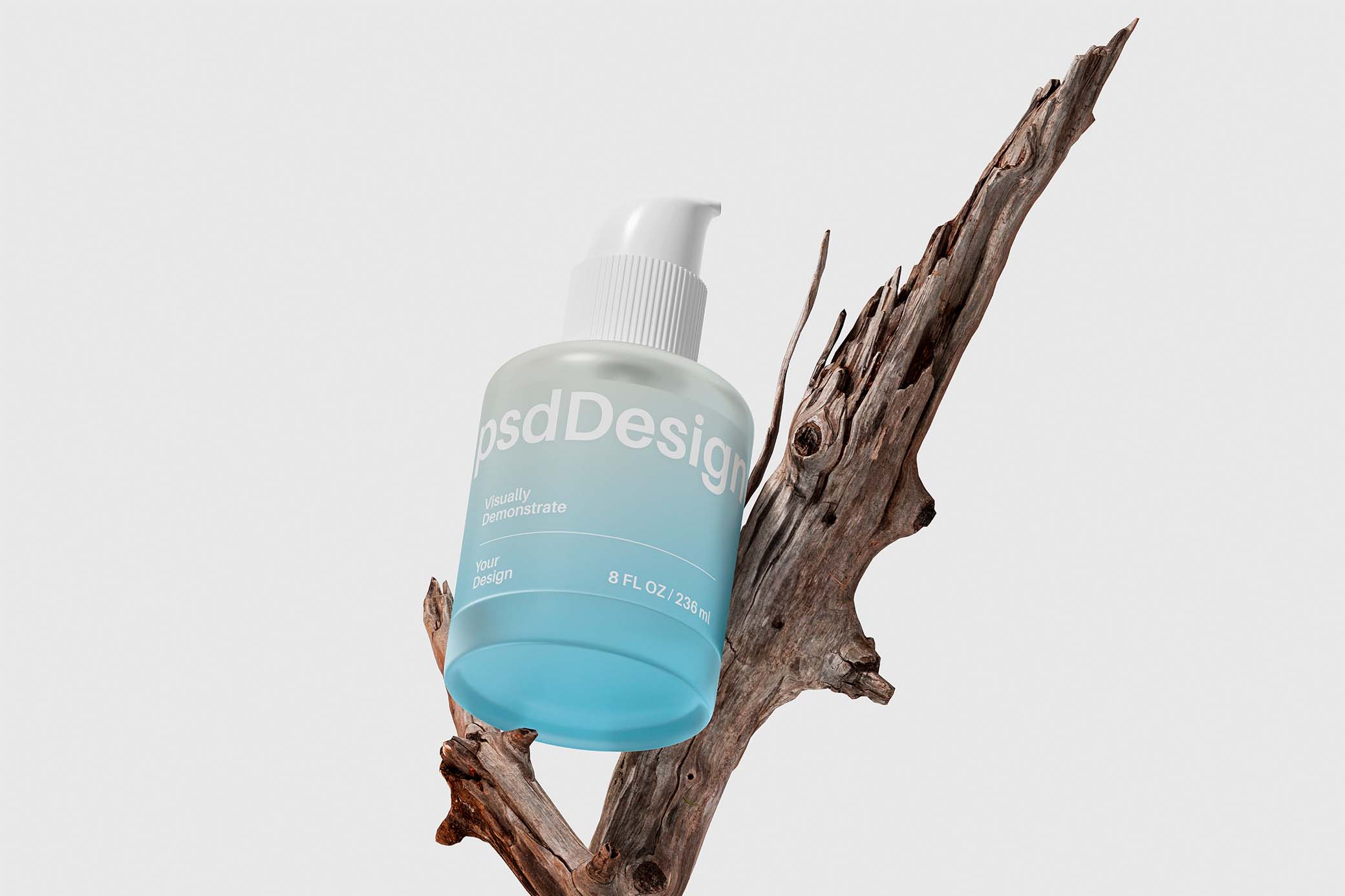 Pump Cosmetic Bottle Mockup Vol.1