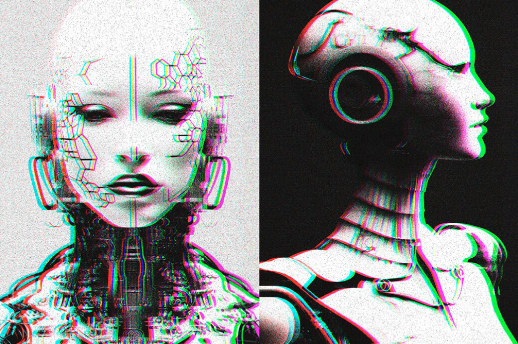 Grain Glitch Photo Effect