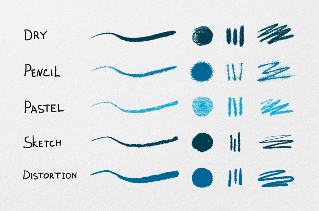 Essential Hand-Drawn Photoshop Brushes