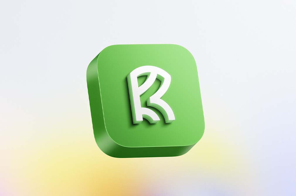 Isometric Brand Logo Mockup