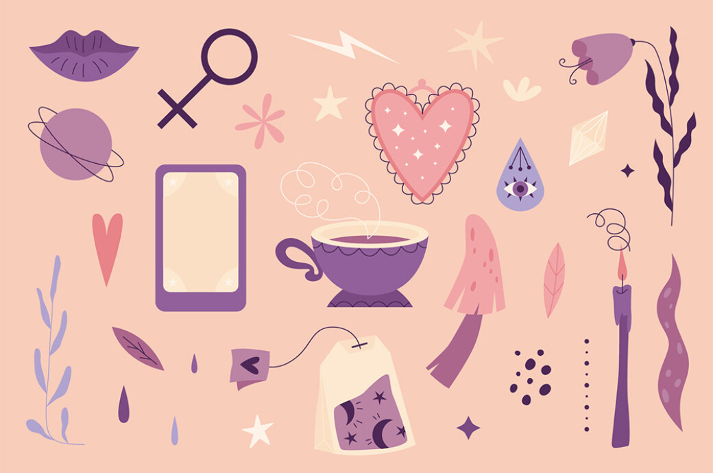 Witchcraft: Clipart & Patterns