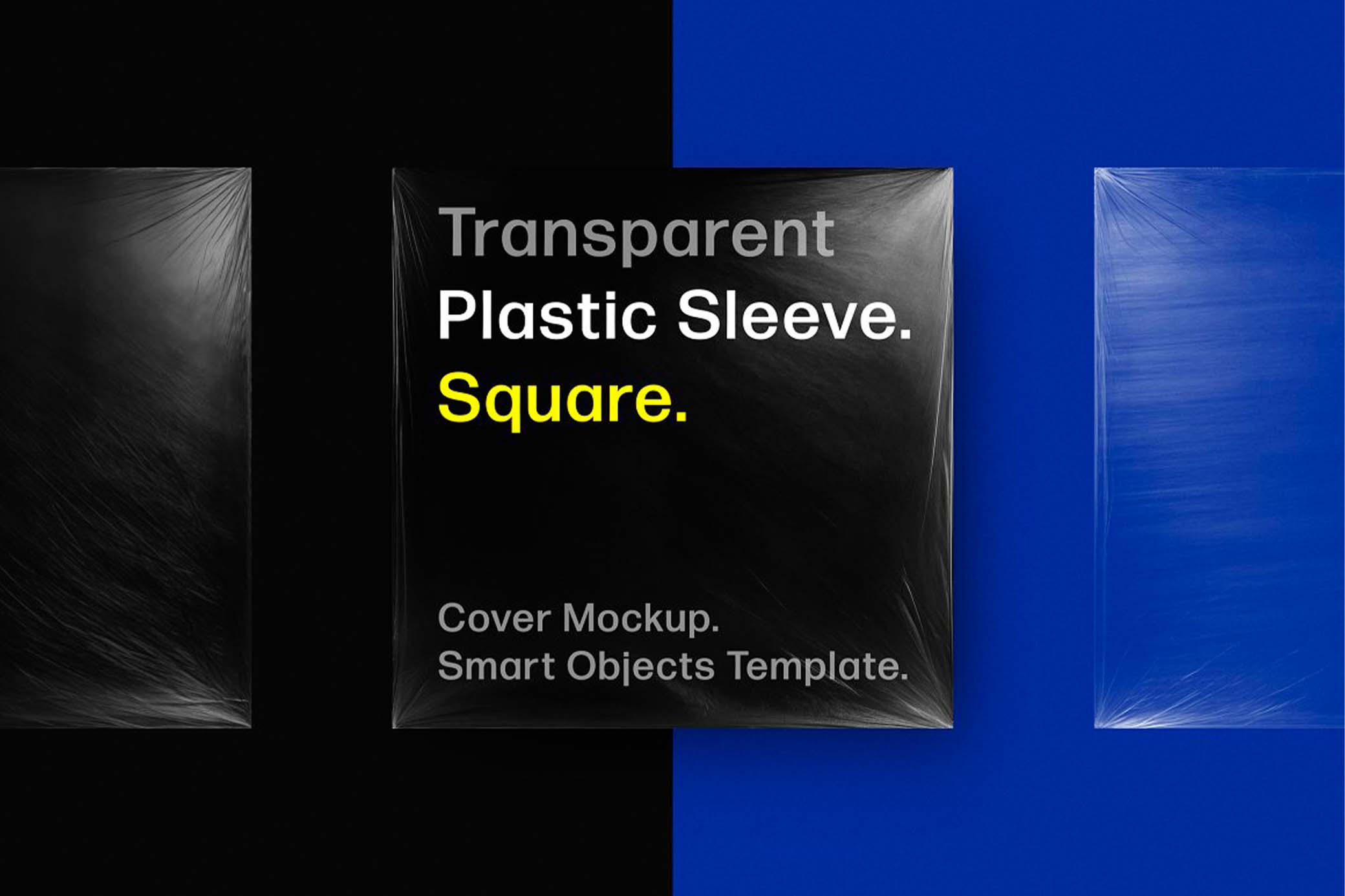 Transparent Plastic Sleeves Mockup