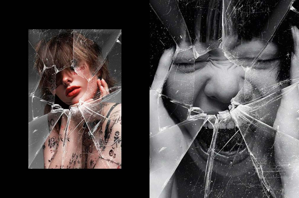 Broken Glass Photo Effect Vol.1