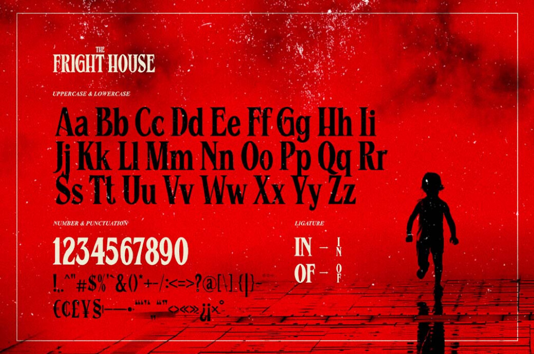 The Fright House — Classic Horror Font