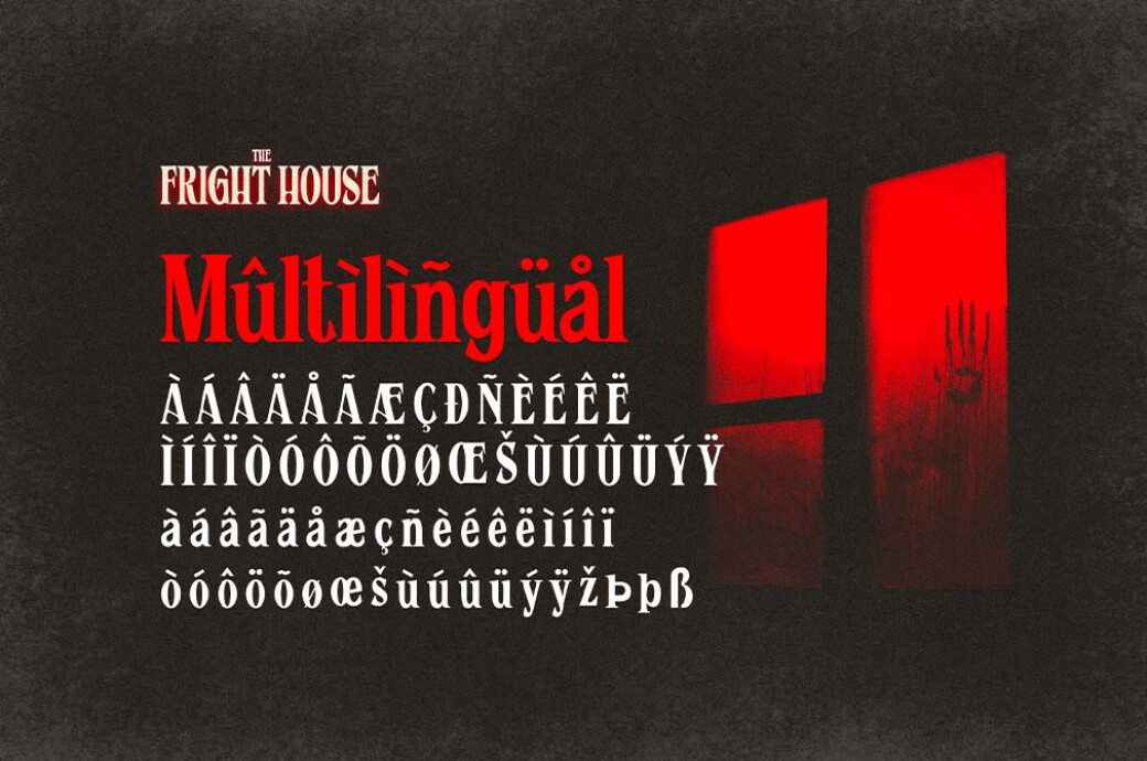 The Fright House — Classic Horror Font