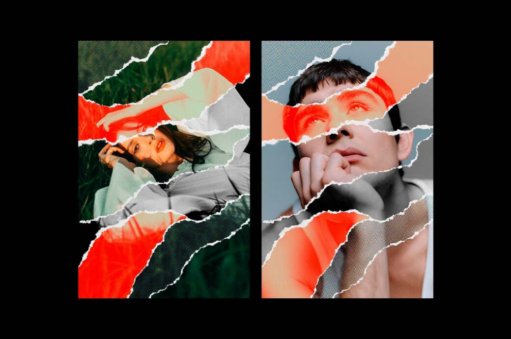 Pop Art Torn Paper Effect