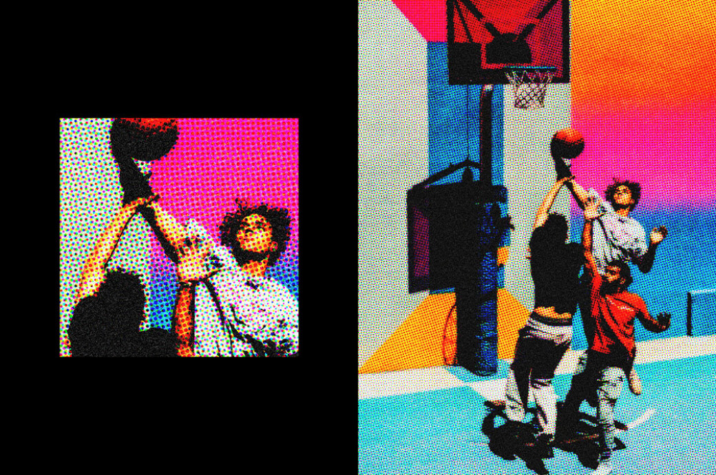 Comic Halftone Photo Effect