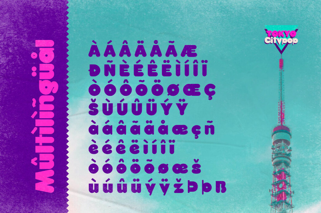 Tokyo City Pop — Retro Font